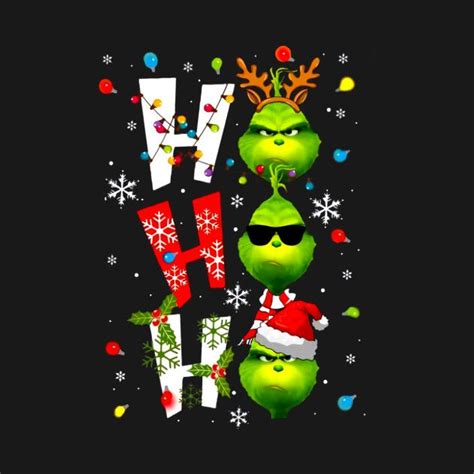 Merry Christmas Santa Grinch Ho Ho Ho Funny The Grinch Shirt Santa