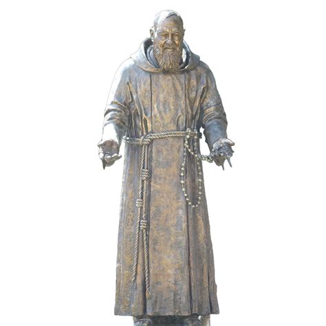 Bronze padre pio statue - metal art statue|outdoor metal statue