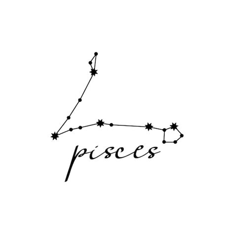 Pisces Constellation Astrology Astrological Zodiac Svg Cut Etsy