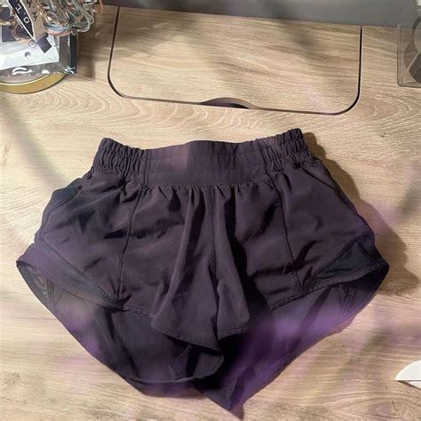 Lululemon Black Hotty Hot Low Rise Size 0 Bought In Depop