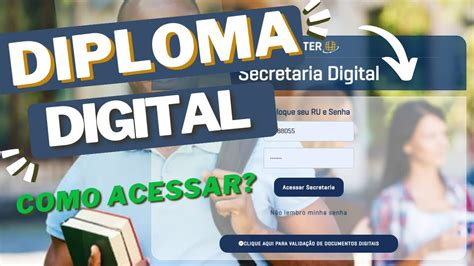 DIPLOMA DIGITAL UNINTER ONDE ACESSAR COMO ACESSAR YouTube