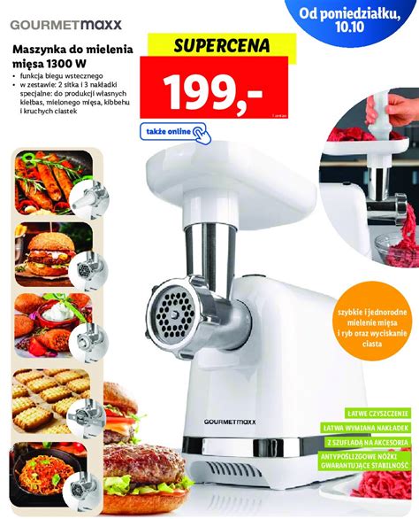 Maszynka do mielenia mięsa 1300w Gourmetmaxx cena promocje opinie