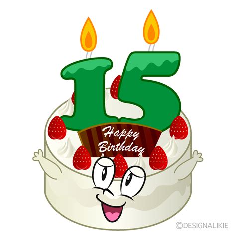 15th Birthday Cake Cartoon