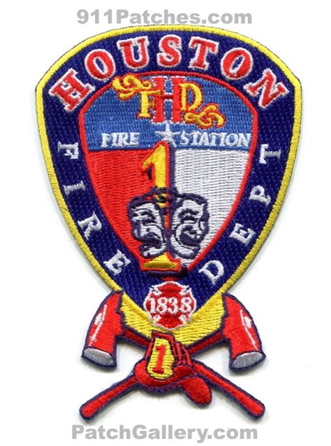 Houston Fire Department Station 1 Patch Texas TX – 911Patches.com