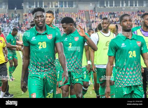 Nigerias Super Eagles Vs Guinea Bissau Game During The Africa Cup