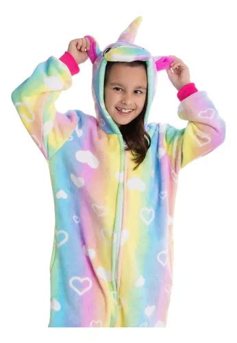 Pijama Macacão Unicórnio Infantil Kigurumi Pronta Entrega Frete grátis