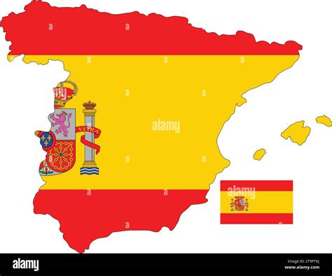 Spain Map and Flag Stock Vector Image & Art - Alamy