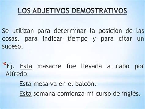 Adjetivos Demostrativos E Indefinidos Ppt