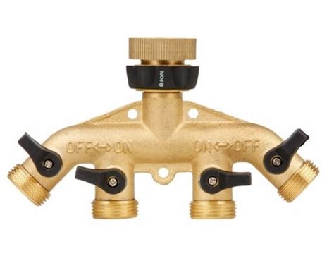 Pope 4 Way Brass Tap Adaptor Outlet