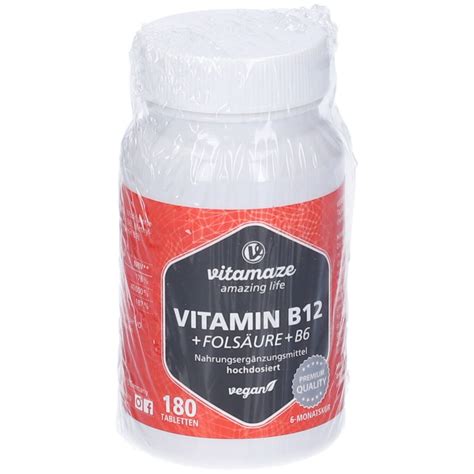 Vitamaze Vitamin B12 Acido Folico B6 45 G Redcare