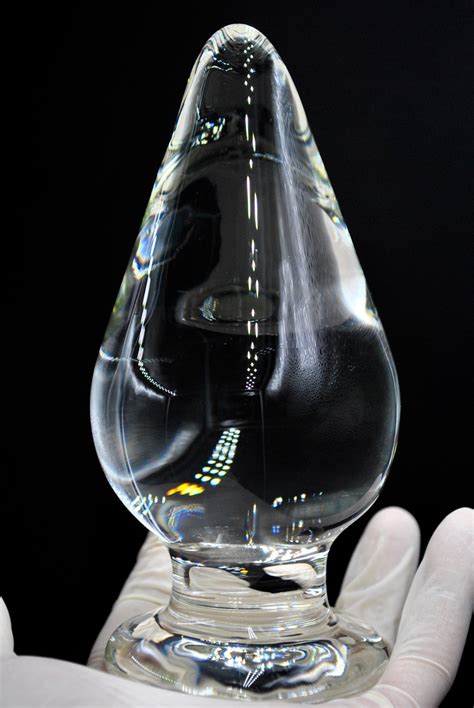 Mm Large Size Pyrex Glass Anal Butt Plug Huge Crystal Dildo Big Bead Penis Adult Female