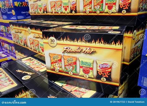 Frito Lays Flamin Hot Variety Pack Cheetos Editorial Photography Image Of Merchandise