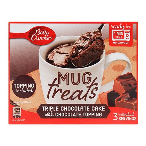 Purchase Betty Crocker Mug Treats Triple Chocolate Cake Gm Online At