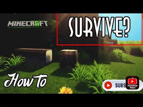 How To Survive In Minecraft YouTube