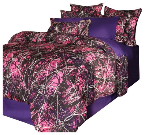 Pink Camo Queen Size Bedding Hanaposy