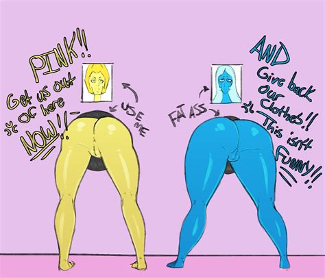 Rule 34 2d Bent Over Big Ass Blue Skinned Female Blue Diamond Steven Universe Blue Skin