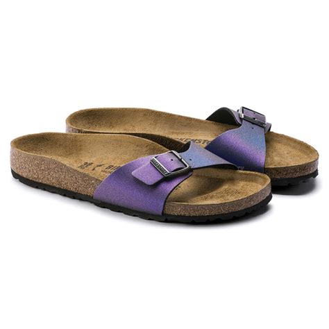 Birkenstock Madrid Birko Flor Sandal Icy Metallic Violet