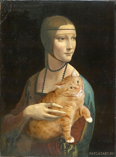 Leonardo Da Vinci Dama Z Kotem Arte Famosa Gatti Grassi Storia