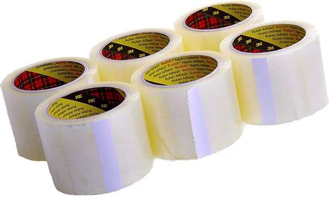 6 Rolls 3m Scotch Clear Packing Tape 48mm X 66m Uk Diy And Tools