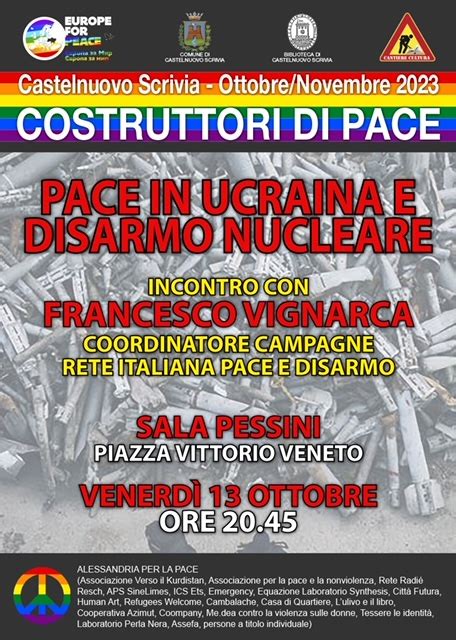 Pace In Ucraina E Disarmo Nucleare A Castelnuovo Scrivia Francesco