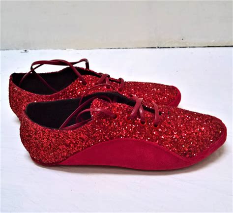 Red Glitter Dorothy Tightrope Shoes For Tightwire Dancers Isabella Mars