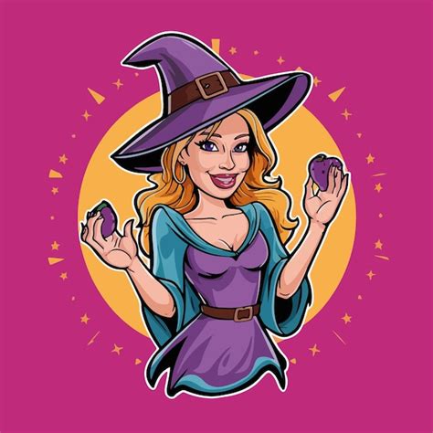 Witch Pin Up Art Vectors And Illustrations For Free Download