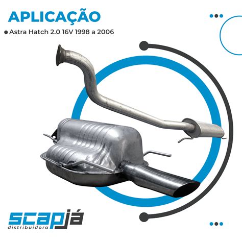 Kit Escape Abafador Silencioso Astra Hatch 2 0 16v 98 06