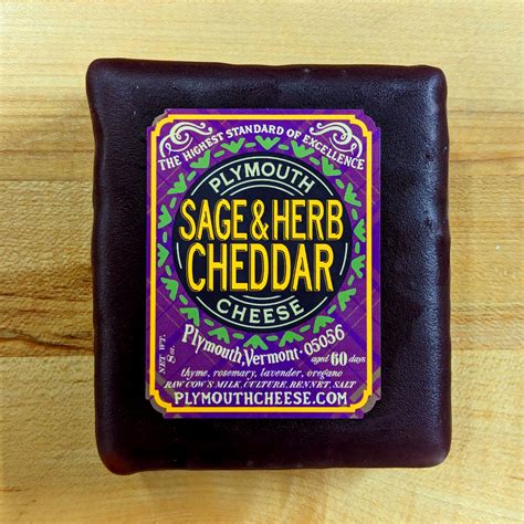 Plymouth Sage & Herb Cheddar (8 oz.) – Adams Cheese Shop