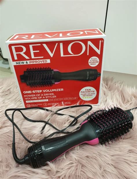 REVLON One Step Volumizer Original Hair Dryer And Hot Air Brush Black Beauty Personal