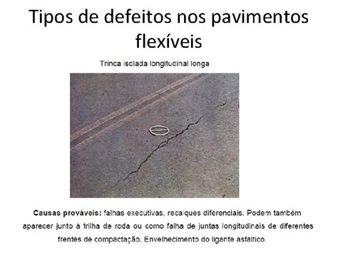 Disciplina Engenharia Dos Transportes Defeitos Nos Pavimentos Das