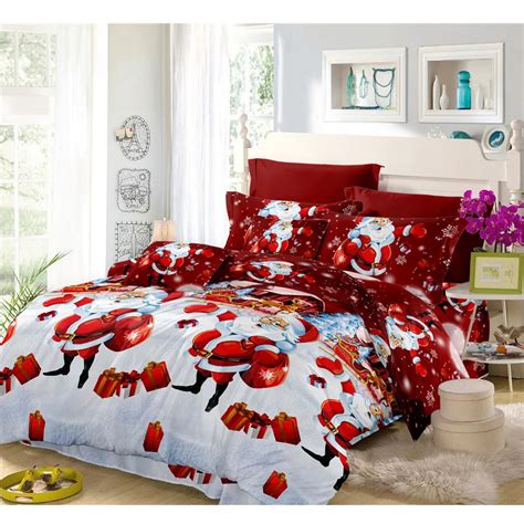 Buy Merry Christmas Bedding Set 3d Cartoon Santa Claus