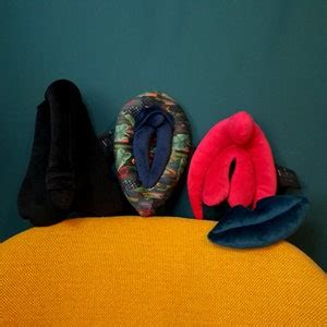 Vulva Clitoris Penis And Lips Pillow Set XS Puppet Set Inch Colorful Sex Education Gadget