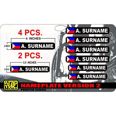 Best Personalized NAMEPLATE With FLAG VERSION 2 Decals For Mountain