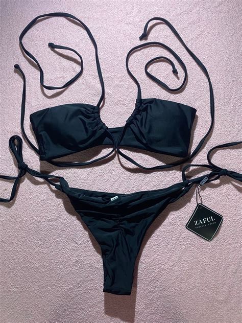 Bikini Lace Up Two Piece On Carousell