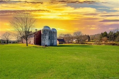 Circa New York Farmhouse For Sale W Garage Barn Pond And