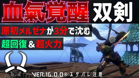 最強双剣装備の一角】血氣覚醒が強いのでざっくり紹介。【モンスターハンターライズサンブレイク】【サンブレイク双剣】【mhrise Sb】【双剣装備紹介】」 Youtube