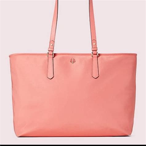 Kate Spade Taylor Nylon Tote In Lychee Coral Gem