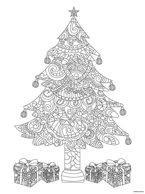 Coloriage De Sapin De Noël Imprimer Coloriage