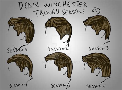 Dean Winchester Hairs Seasons By Verkoka On Deviantart