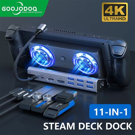 Goojodoq Steam Deck Docking Station Tv Stand In Hub Holder Dock