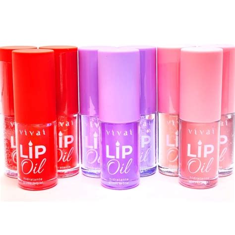 Lip Oil Gloss Labial Hidratante Vivai 3093 Shopee Brasil