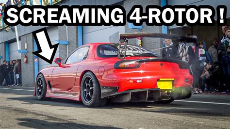 Amazing 4 Rotor Mazda Fd Rx 7 26b 4 Rotor Wankel Sound Loud Youtube