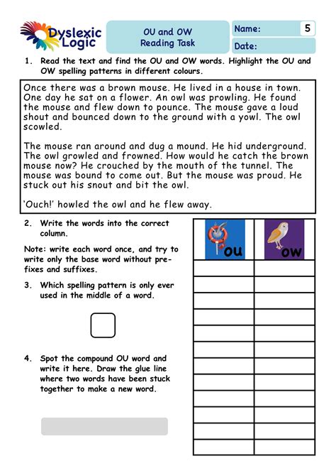 Printable Phonics Support Resources Dyslexic Logic