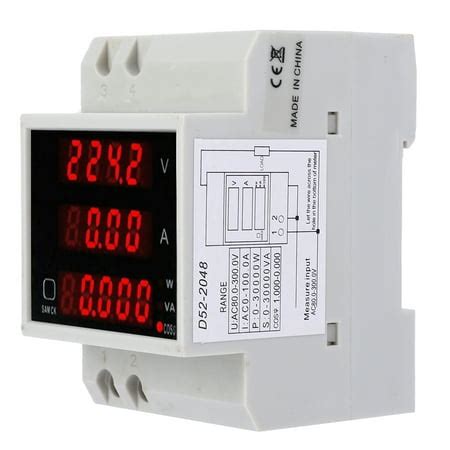 Power Meter, Digital Power Meter AC80-300V 100A Displayed ...