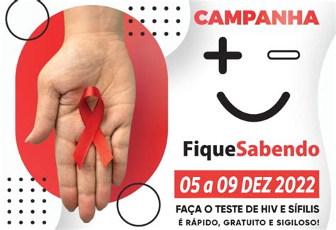 Fique Sabendo Campanha Oferece Testes R Pidos De Hiv E S Filis Em