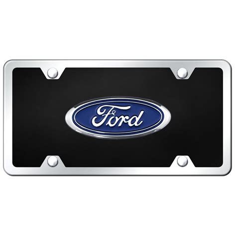 Ford Logo License Plate Kit (Black) - Walmart.com