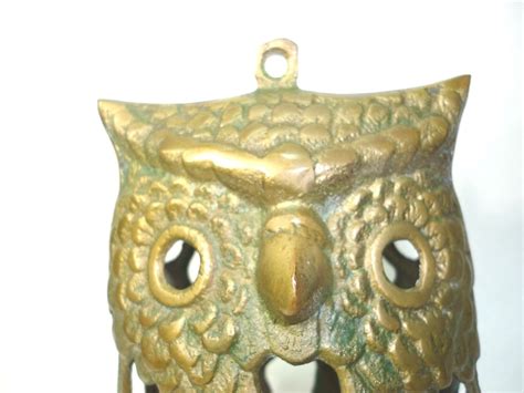 Brass Owl Votive Candle Holder Lantern Vintage Home For Garden Home