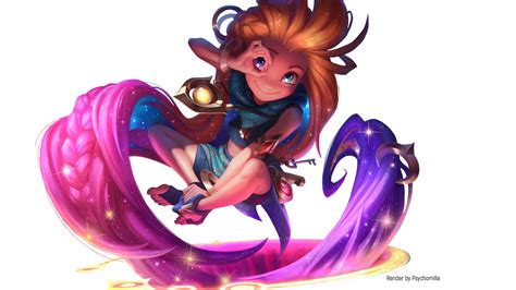 [league Of Legends] Zoe Render 4k By Psychomilla On Deviantart