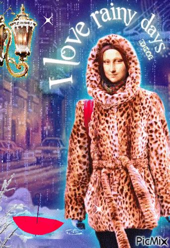 Giocondo Rainy Day Humor Art Fashion Art Background Moda Fashion