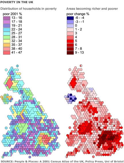 Bbc Mark Eastons Uk Map Of The Week Poverty In The Uk